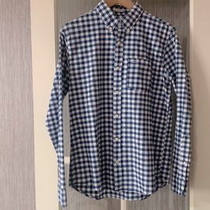 🚹 Hollister Men’s Long-sleeve EPIC FLEX Button down shirt size M in blue/white